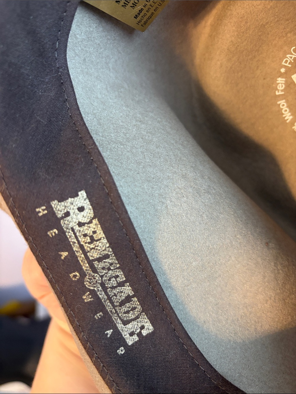 Renegade Headwear Lite Felt Wool Packable Water Repellent Western Cowboy Hat M - Picture 8 of 17